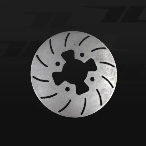 Precision brake rotor for go-kart racing and safety.