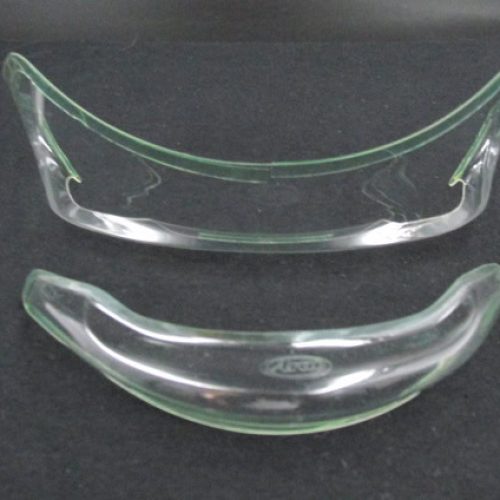 QRC Karts transparent safety glasses and goggles for kart racing.