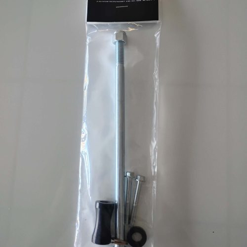 QRC Karts racing part with metal rod and tools for kart maintenance.