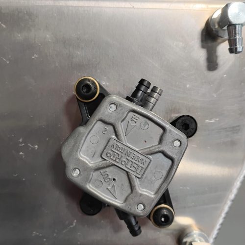 QRC Karts fuel pump for go-kart racing engines.