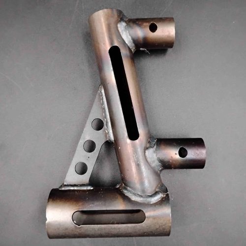 Rear cage receiver for QRC Karts chassis.