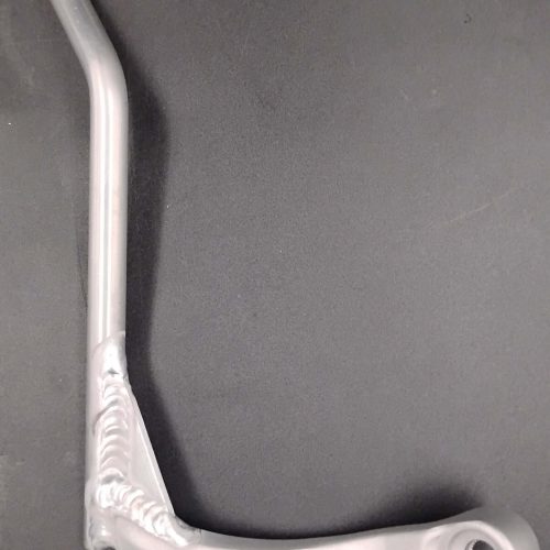 Aluminum shifter lever designed for KTM go-karts, durable and lightweight.
