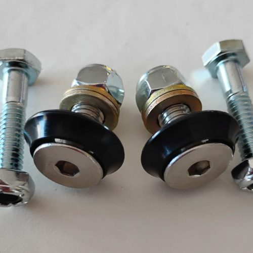 Set of wheel bolts and nuts for QRC Karts, high-quality racing kart parts.