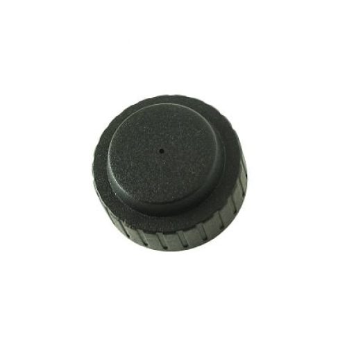 Fuel cap for QRC karts, made of durable plastic for secure sealing.