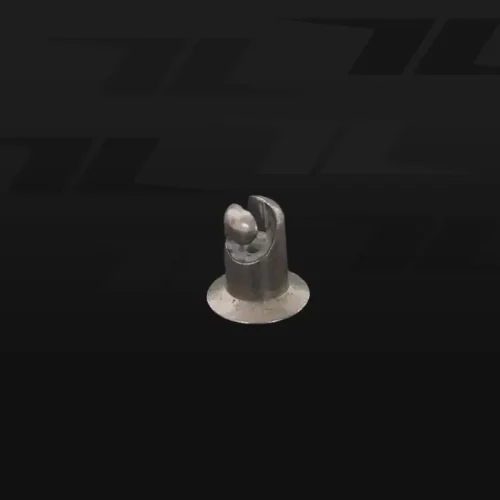 DZUS flat screw for quick fastening in kart racing applications.