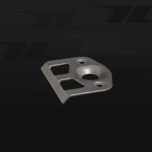 DZUS Tab for Body Mounting with Weld Plate and 90° Bend.