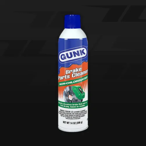 GUNK Brake Parts Cleaner, Non-Chlorinated, Quick-Drying, 14 oz aerosol can for automotive use.