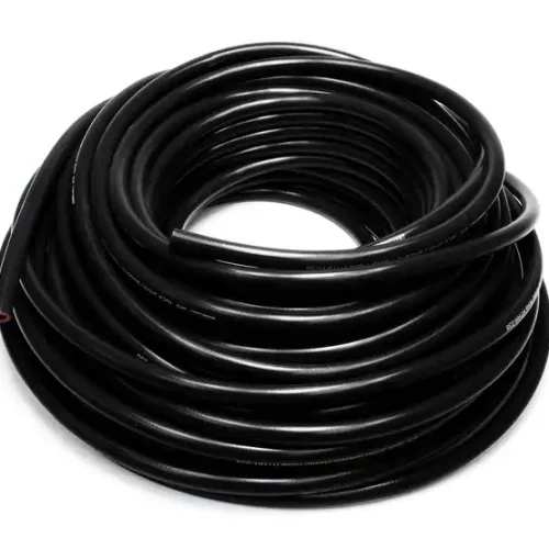 Black silicone radiator hose suitable for QRC karts cooling systems.
